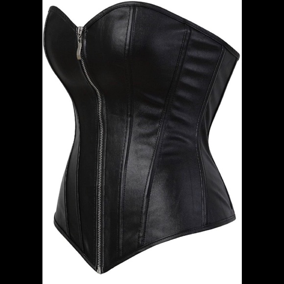 🔥🆕 Sexy Motto Black Corset - Picture 5 of 15